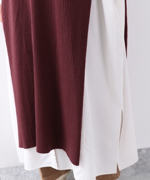 LOWRYS FARM（ローリーズファーム）の「ニットベストワンピース　893362（ワンピース・レディース・アイボリー/イエロー/レッド/ブラック・FREE）」の13枚目の写真