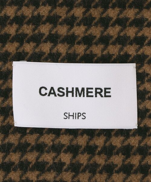 SHIPS(シップス)の「SD: カシミヤ シェパードチェック マフラー(マフラー・メンズ・ブラウン/ネイビー/ブラック・ONE SIZE)」の7枚目の写真