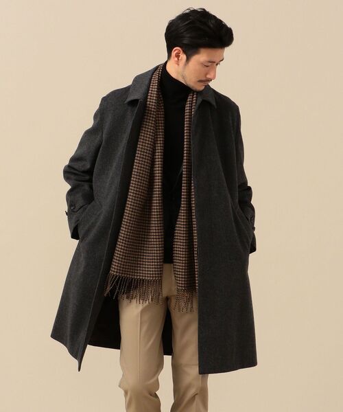 SHIPS(シップス)の「SD: カシミヤ シェパードチェック マフラー(マフラー・メンズ・ブラウン/ネイビー/ブラック・ONE SIZE)」の14枚目の写真