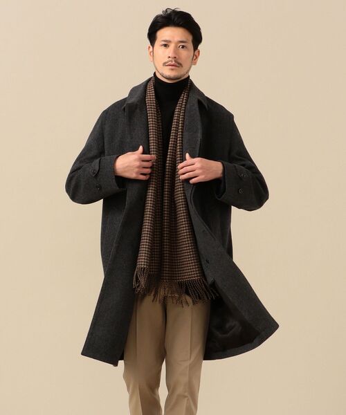 SHIPS(シップス)の「SD: カシミヤ シェパードチェック マフラー(マフラー・メンズ・ブラウン/ネイビー/ブラック・ONE SIZE)」の15枚目の写真
