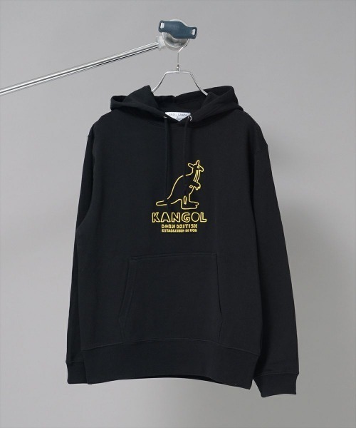 KANGOL(カンゴール)の「KANGOL【カンゴール】×NAIJEL GRAPH【ナイジェルグラフ】プリントパーカー(パーカー・メンズ・ブラック/グレー・M/L/XL)」の2枚目の写真