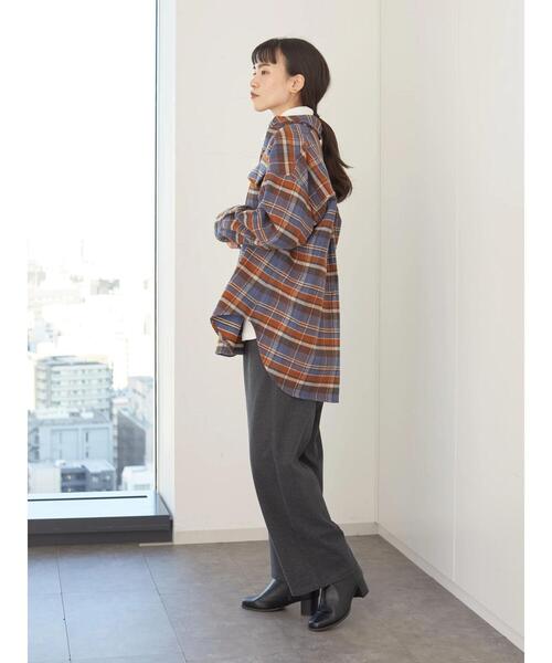 AMERICAN HOLIC（アメリカンホリック）の「厚手チェックシャツ　＊（シャツ/ブラウス・レディース・ホワイト系その他7/ブラウン系その他4/ブルー系その他5/キャメル・M/L）」の8枚目の写真