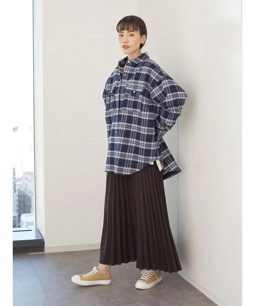 AMERICAN HOLIC（アメリカンホリック）の「厚手チェックシャツ　＊（シャツ/ブラウス・レディース・ホワイト系その他7/ブラウン系その他4/ブルー系その他5/キャメル・M/L）」の14枚目の写真