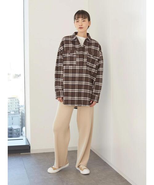 AMERICAN HOLIC（アメリカンホリック）の「厚手チェックシャツ　＊（シャツ/ブラウス・レディース・ホワイト系その他7/ブラウン系その他4/ブルー系その他5/キャメル・M/L）」の18枚目の写真