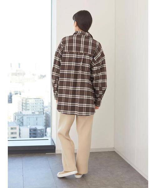 AMERICAN HOLIC（アメリカンホリック）の「厚手チェックシャツ　＊（シャツ/ブラウス・レディース・ホワイト系その他7/ブラウン系その他4/ブルー系その他5/キャメル・M/L）」の21枚目の写真