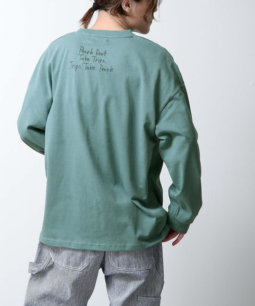 ユニセックス 線画下手絵イラストプリントロンt Zip 長袖tシャツ トップス Five ジップファイブ のファッション Tシャツ カットソー Zip セール