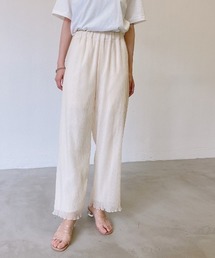 シフォンプリーツパンツ