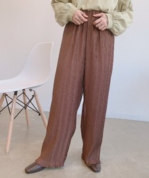 シフォンプリーツパンツ