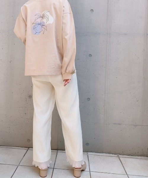 VANNIE U（ヴァニーユー）の「シフォンプリーツパンツ（その他パンツ・レディース・ブラウン/ライトグリーン/ナチュラル・FREE）」の14枚目の写真