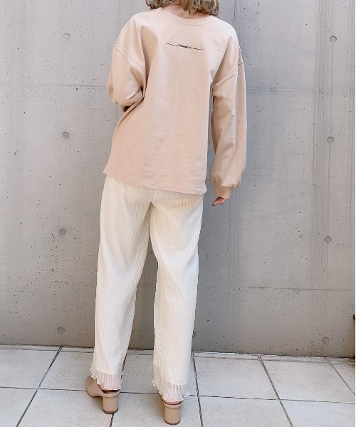 VANNIE U（ヴァニーユー）の「シフォンプリーツパンツ（その他パンツ・レディース・ブラウン/ライトグリーン/ナチュラル・FREE）」の11枚目の写真