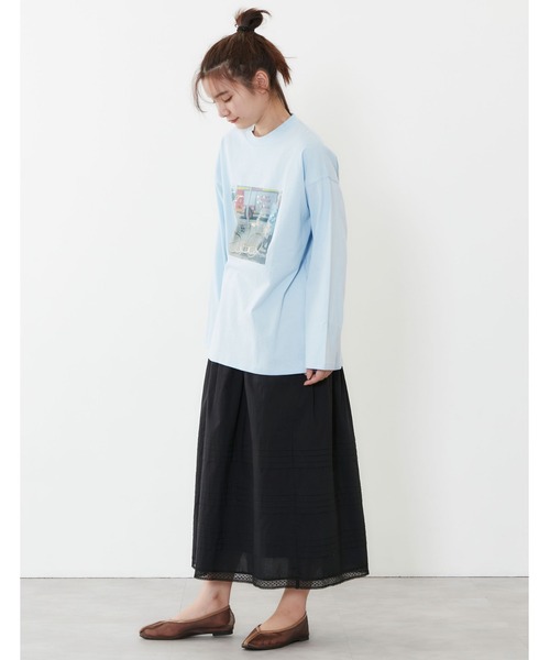 POU DOU DOU(プードゥドゥ)の「デザインタックギャザースカート(スカート・レディース・オフホワイト/ブルー/ブラック・3)」の15枚目の写真