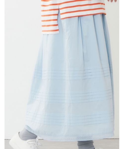 POU DOU DOU(プードゥドゥ)の「デザインタックギャザースカート(スカート・レディース・オフホワイト/ブルー/ブラック・3)」の22枚目の写真