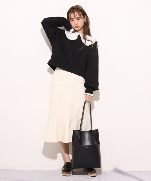 one after another NICE CLAUP（ワンアフターアナザーナイスクラップ）の「大人トートバッグ（トートバッグ・レディース・オフホワイト/ブラック/ミント・FREE）」の6枚目の写真