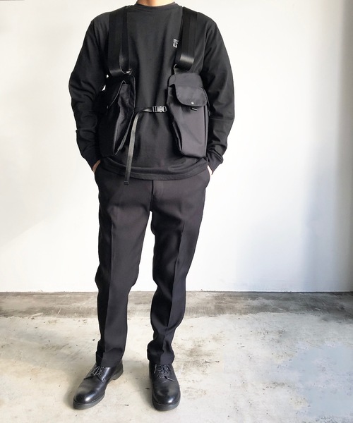 UNITED CRAFT(ユナイテッドクラフト)の「EM:UNITED CRAFT 撥水ポリエステルベストバッグ(ベスト・メンズ・ブラック/キャメル・FREE)」の7枚目の写真