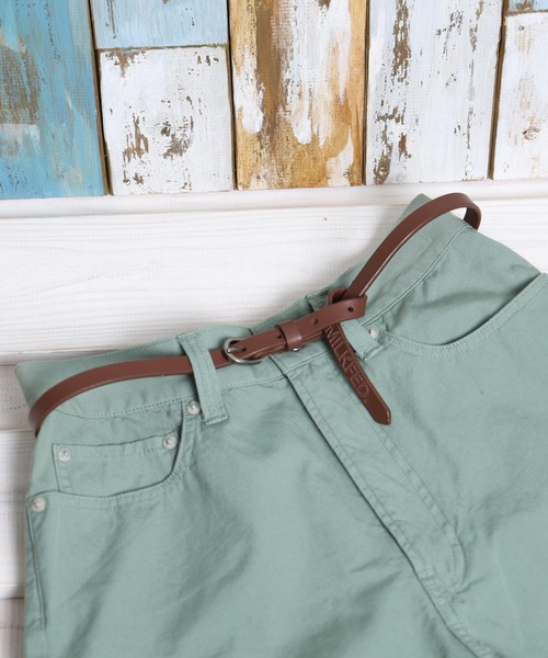 MILKFED.(ミルクフェド)の「BASIC THIN BELT(ベルト・レディース・ホワイト/ブラック/ブラウン/ライトパープル・ONE SIZE)」の4枚目の写真