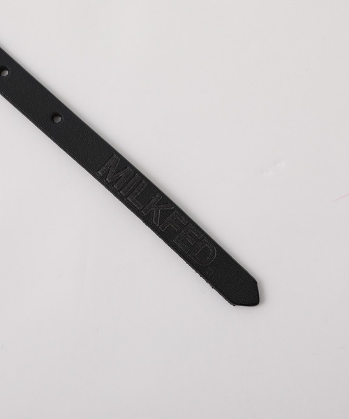 MILKFED.(ミルクフェド)の「BASIC THIN BELT(ベルト・レディース・ホワイト/ブラック/ブラウン/ライトパープル・ONE SIZE)」の5枚目の写真