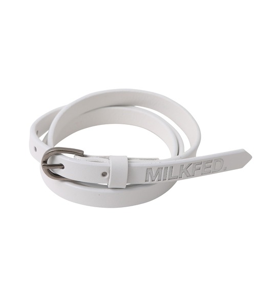 MILKFED.(ミルクフェド)の「BASIC THIN BELT(ベルト・レディース・ホワイト/ブラック/ブラウン/ライトパープル・ONE SIZE)」の13枚目の写真