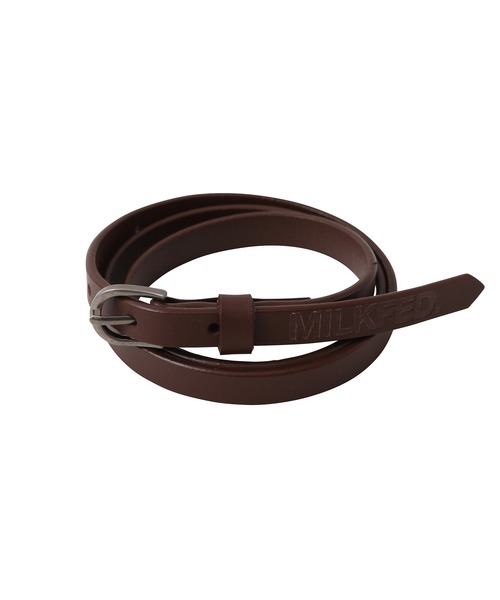 MILKFED.(ミルクフェド)の「BASIC THIN BELT(ベルト・レディース・ホワイト/ブラック/ブラウン/ライトパープル・ONE SIZE)」の14枚目の写真
