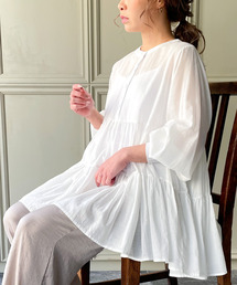 JUNOAH | ボリュームスリーブティアードブラウス(シャツ/ブラウス)