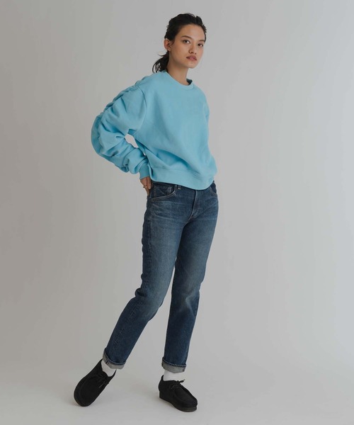 Levi's（リーバイス）の「LEVI'S(R) MADE&CRAFTED(R) RIPTIDE スウェットシャツ BLUE BREEZE（スウェット・レディース・ブルー・S/M/XS）」の10枚目の写真
