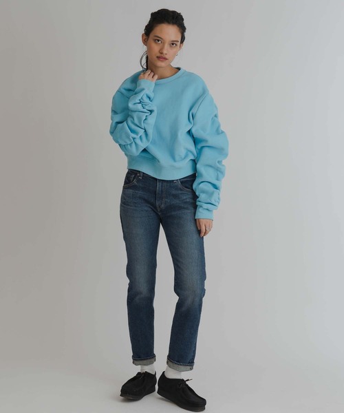 Levi's（リーバイス）の「LEVI'S(R) MADE&CRAFTED(R) RIPTIDE スウェットシャツ BLUE BREEZE（スウェット・レディース・ブルー・S/M/XS）」の12枚目の写真