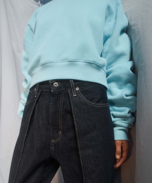 Levi's（リーバイス）の「LEVI'S(R) MADE&CRAFTED(R) RIPTIDE スウェットシャツ BLUE BREEZE（スウェット・レディース・ブルー・S/M/XS）」の17枚目の写真