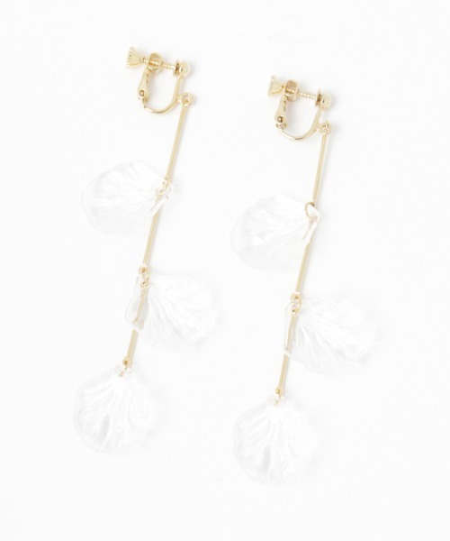 Heather（ヘザー）の「ハナビラパールイヤー　937369（ピアス（両耳用）・レディース・ホワイト系その他/ゴールド系その他/ホワイト系その他2/ゴールド系その他2・ONESIZE）」の4枚目の写真