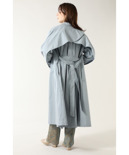 ROSE BUD（ローズバッド）の「ステンカラーコート（ステンカラーコート・レディース・ベージュ/ブルー・ONE SIZE）」の10枚目の写真