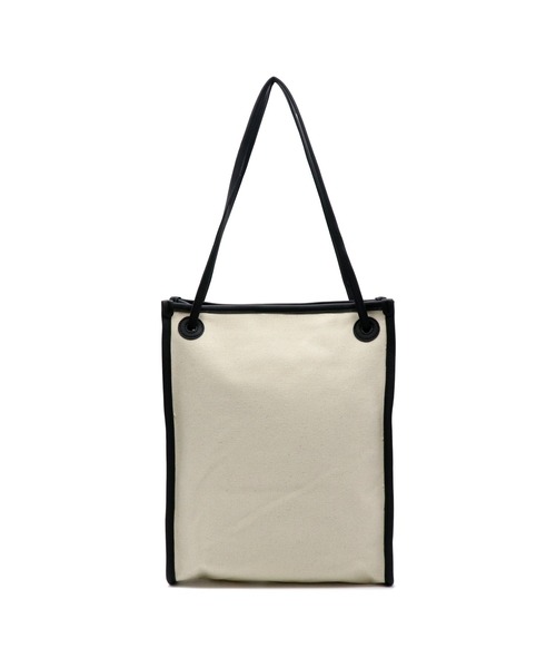 POUTOJOURU（ポートジュール）の「【ポートジュール】 キャンバトートバッグ　PUレザーパイピング（トートバッグ・レディース・アイボリー/ブラック/ブラウン・FREE）」の9枚目の写真
