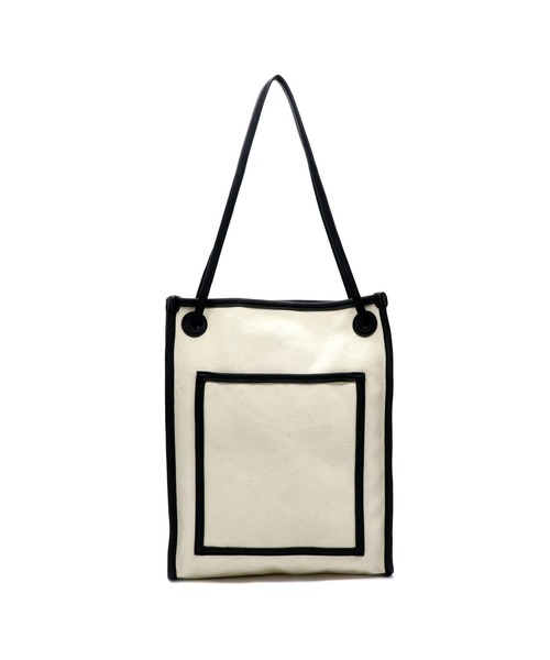POUTOJOURU（ポートジュール）の「【ポートジュール】 キャンバトートバッグ　PUレザーパイピング（トートバッグ・レディース・アイボリー/ブラック/ブラウン・FREE）」の20枚目の写真