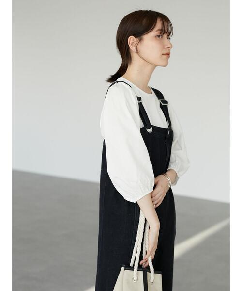 RAY CASSIN FAVORI（レイカズンフェバリ）の「・RAY CASSIN ボリュームスリーブプルオーバー＊（Tシャツ/カットソー・レディース・ブラック/ベージュ/オフホワイト/グレイッシュベージュ・FREE）」の6枚目の写真