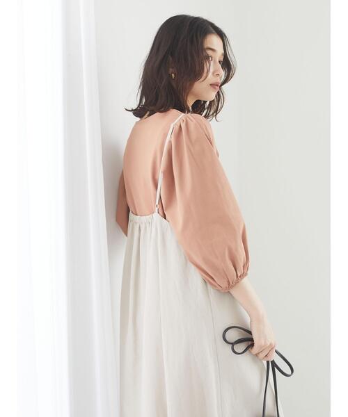 RAY CASSIN FAVORI（レイカズンフェバリ）の「・RAY CASSIN ボリュームスリーブプルオーバー＊（Tシャツ/カットソー・レディース・ブラック/ベージュ/オフホワイト/グレイッシュベージュ・FREE）」の7枚目の写真