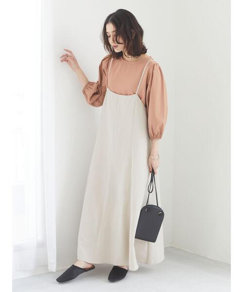 RAY CASSIN FAVORI（レイカズンフェバリ）の「・RAY CASSIN ボリュームスリーブプルオーバー＊（Tシャツ/カットソー・レディース・ブラック/ベージュ/オフホワイト/グレイッシュベージュ・FREE）」の10枚目の写真