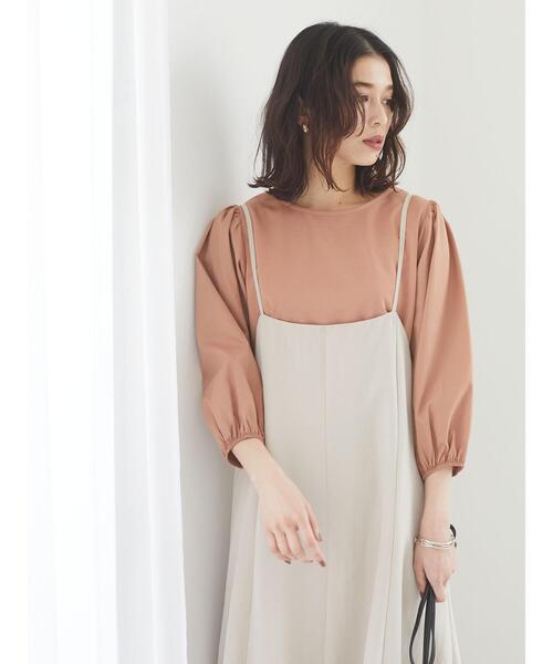 RAY CASSIN FAVORI（レイカズンフェバリ）の「・RAY CASSIN ボリュームスリーブプルオーバー＊（Tシャツ/カットソー・レディース・ブラック/ベージュ/オフホワイト/グレイッシュベージュ・FREE）」の12枚目の写真