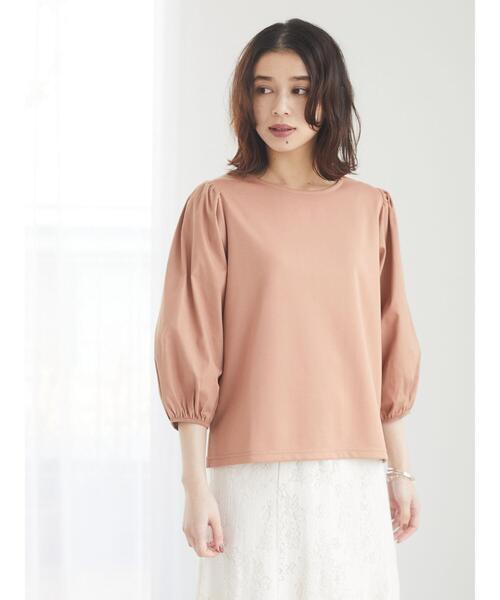 RAY CASSIN FAVORI（レイカズンフェバリ）の「・RAY CASSIN ボリュームスリーブプルオーバー＊（Tシャツ/カットソー・レディース・ブラック/ベージュ/オフホワイト/グレイッシュベージュ・FREE）」の14枚目の写真