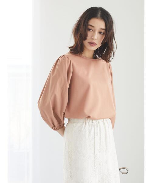 RAY CASSIN FAVORI（レイカズンフェバリ）の「・RAY CASSIN ボリュームスリーブプルオーバー＊（Tシャツ/カットソー・レディース・ブラック/ベージュ/オフホワイト/グレイッシュベージュ・FREE）」の20枚目の写真