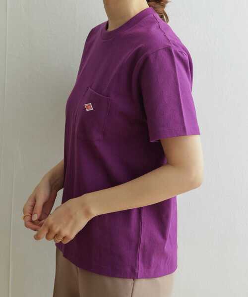 DANTON（ダントン）の「DANTON　POCKET 半袖Tシャツ（Tシャツ/カットソー・レディース・パープル/ホワイト/ベージュ/ネイビー・36）」の17枚目の写真