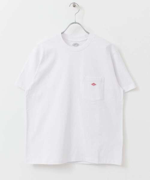 DANTON（ダントン）の「DANTON　POCKET 半袖Tシャツ（Tシャツ/カットソー・レディース・パープル/ホワイト/ベージュ/ネイビー・36）」の6枚目の写真
