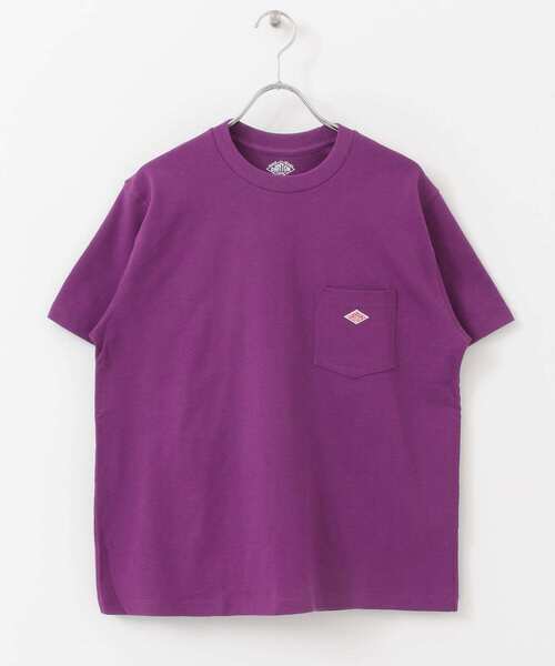 DANTON（ダントン）の「DANTON　POCKET 半袖Tシャツ（Tシャツ/カットソー・レディース・パープル/ホワイト/ベージュ/ネイビー・36）」の5枚目の写真