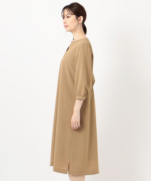 J.PRESS(ジェイプレス)の「【洗える】マルソースパンボイル ワンピース(ワンピース・レディース・ネイビー系/黄土色系・11/9)」の8枚目の写真