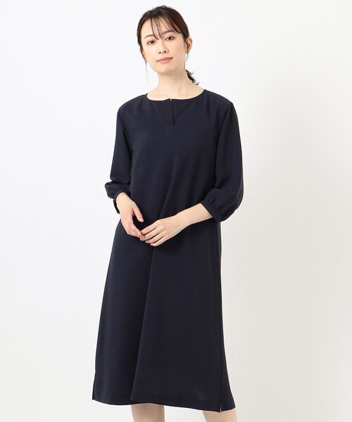 J.PRESS(ジェイプレス)の「【洗える】マルソースパンボイル ワンピース(ワンピース・レディース・ネイビー系/黄土色系・11/9)」の15枚目の写真