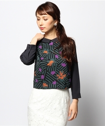 ROSE BUD | LBL-14220 CROPPED P/O BLOUSE(シャツ/ブラウス)