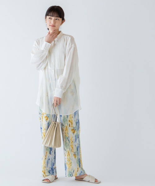 ANGIE（アンジー）の「水彩柄ワイドリラックスパンツ（その他