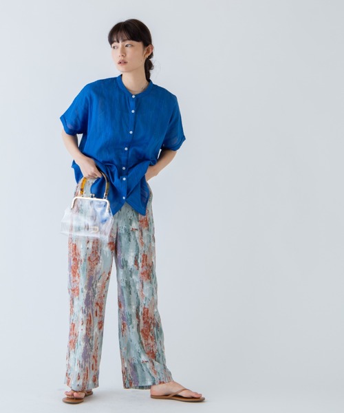 ANGIE（アンジー）の「水彩柄ワイドリラックスパンツ（その他