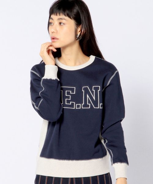 Another Edition（アナザーエディション）の「S.E.N. 刺繍プルオーバー/ AE S.E.N. EMBR PO◆（スウェット・レディース・ネイビー/グレー/ブラウン・フリー）」の10枚目の写真