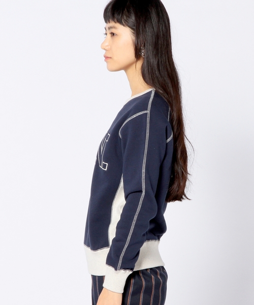 Another Edition（アナザーエディション）の「S.E.N. 刺繍プルオーバー/ AE S.E.N. EMBR PO◆（スウェット・レディース・ネイビー/グレー/ブラウン・フリー）」の6枚目の写真