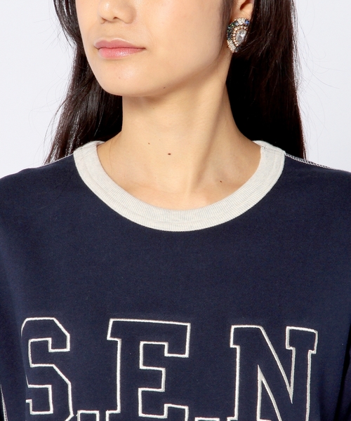 Another Edition（アナザーエディション）の「S.E.N. 刺繍プルオーバー/ AE S.E.N. EMBR PO◆（スウェット・レディース・ネイビー/グレー/ブラウン・フリー）」の8枚目の写真