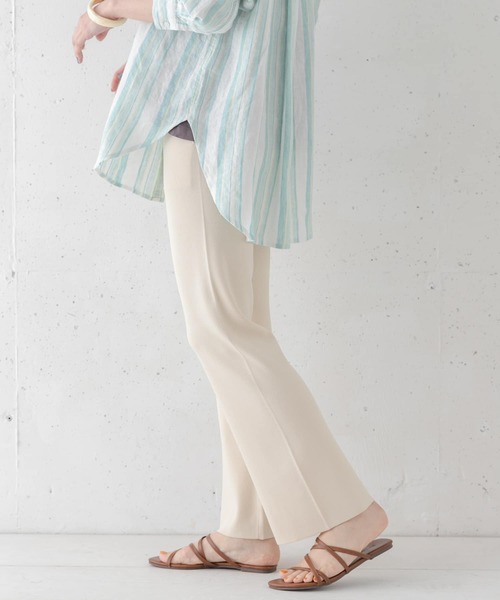 URBAN RESEARCH Sonny Label（アーバンリサーチサニーレーベル）の「(接触冷感)サマーニットパンツ（その他パンツ・レディース・ブラック/アイボリー/イエロー系その他・FREE）」の5枚目の写真