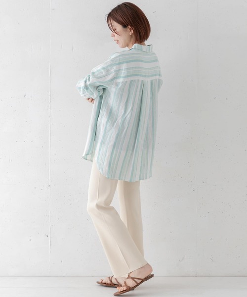 URBAN RESEARCH Sonny Label（アーバンリサーチサニーレーベル）の「(接触冷感)サマーニットパンツ（その他パンツ・レディース・ブラック/アイボリー/イエロー系その他・FREE）」の7枚目の写真