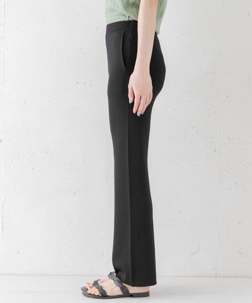 URBAN RESEARCH Sonny Label（アーバンリサーチサニーレーベル）の「(接触冷感)サマーニットパンツ（その他パンツ・レディース・ブラック/アイボリー/イエロー系その他・FREE）」の13枚目の写真